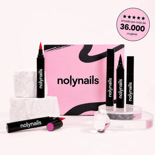 Esmalte en Plumón Set de 5 colores, no necesita lampara UV