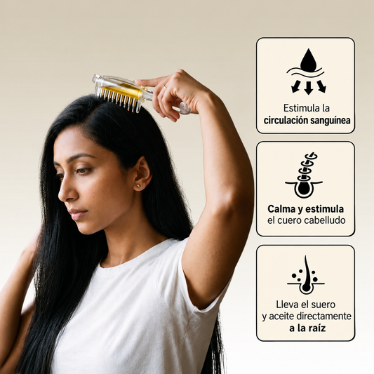 Peine aplicador de serums y aceites