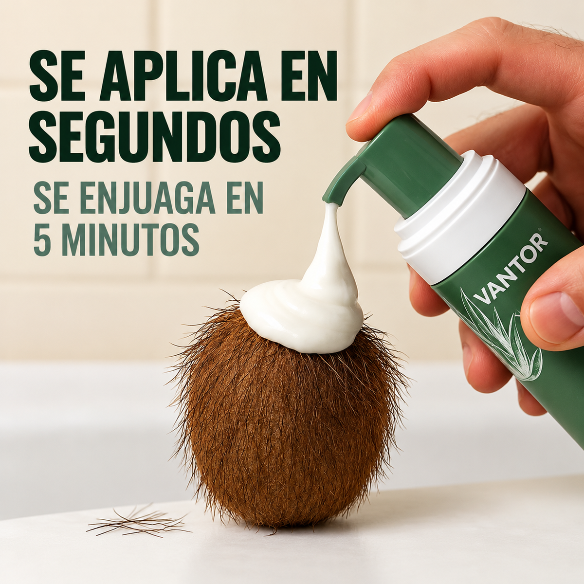 Crema Afeitadora en solo 5 minutos