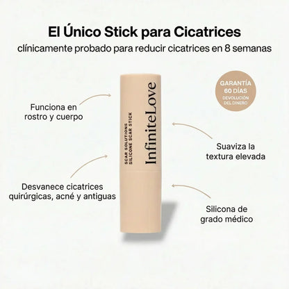 Stick Reparador de Cicatrices con Silicona Médica