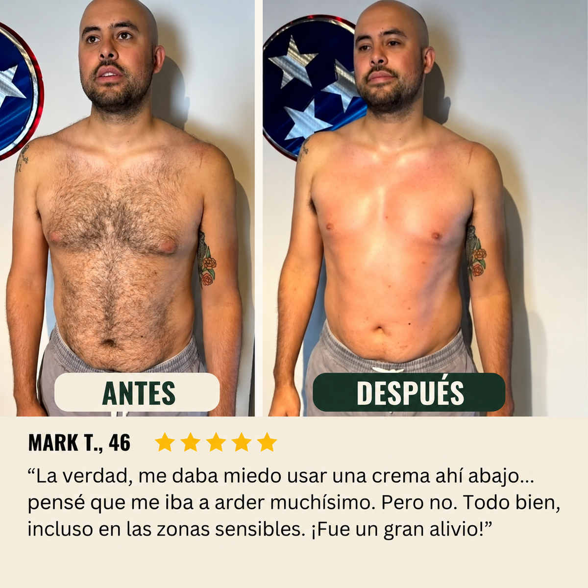 Crema Afeitadora en solo 5 minutos